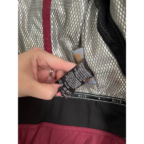 Nils Womens Red Burgundy Winter Ski Jacket Thermore Recco Technology Size 6 - Picture 14 of 16